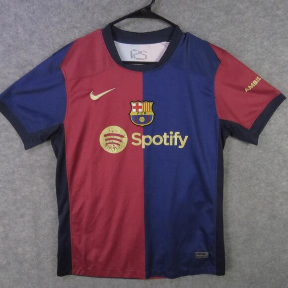 FC Barcelona Jersey Mens Blue Red La Liga Soccer 125th Dri-FIT Spotify Nike - Picture 1 of 4